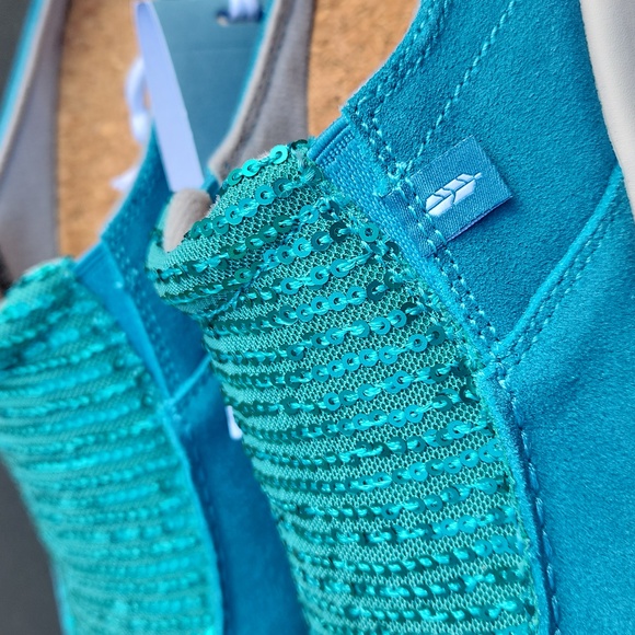 Revitalign Siesta Slide Sequin Mule Shoes In Biscay Bay Sz 6 - Picture 14 of 17